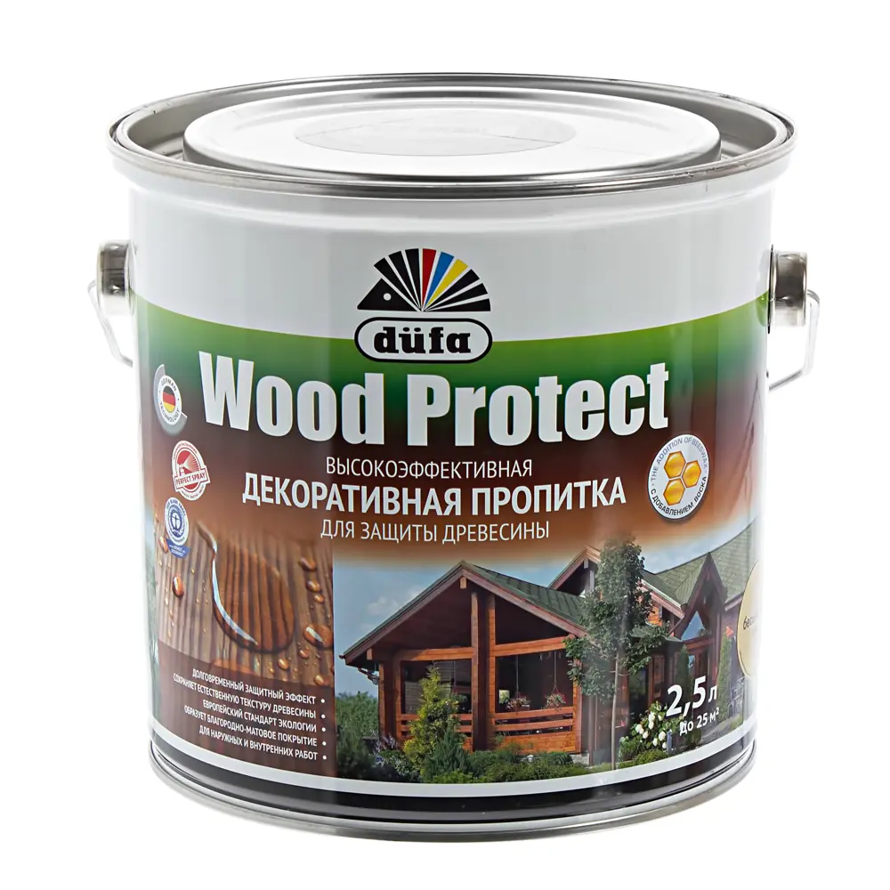 Антисептик Wood Protect прозрачный 2.5 л ✳️ купить по цене 1938 ₽/шт. в  Ульяновске с доставкой в интернет-магазине Леруа Мерлен