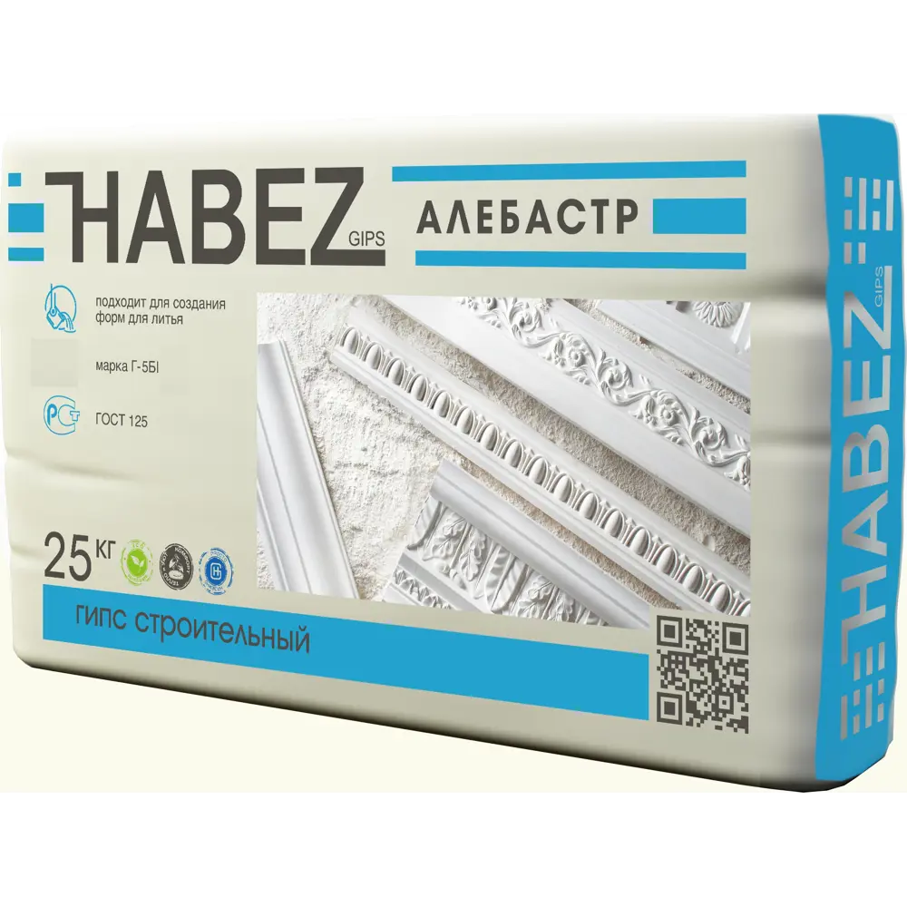 Алебастр Habez Г-5 БI 25 кг ✳️ купить по цене 184 ₽/шт. в Краснодаре с  доставкой в интернет-магазине Леруа Мерлен