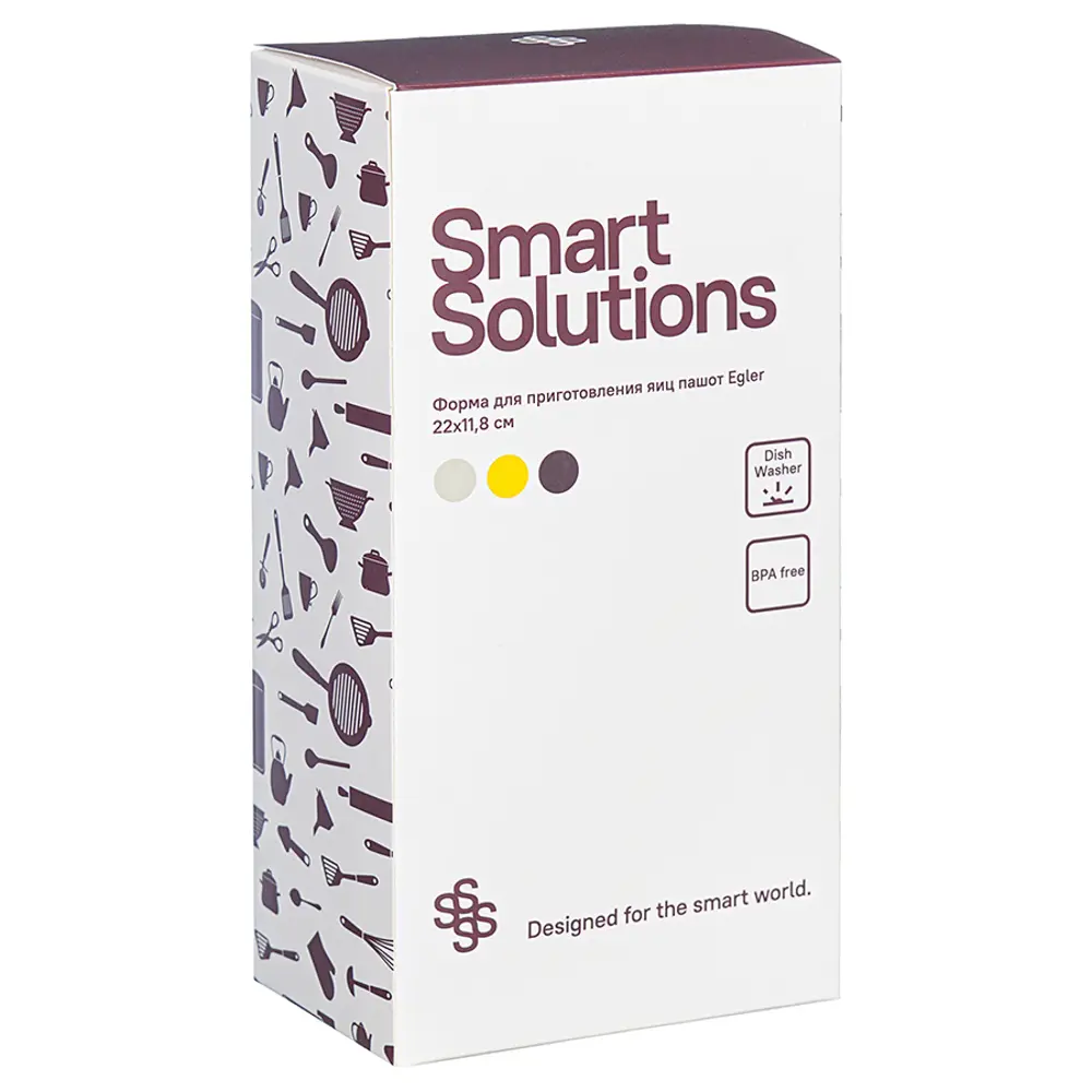 Форма пластиковая для приготовления яиц пашот Smart Solutions Egler цвет  разноцветный 1шт ✳️ купить по цене 790 ₽/шт. в Москве с доставкой в  интернет-магазине Леруа Мерлен