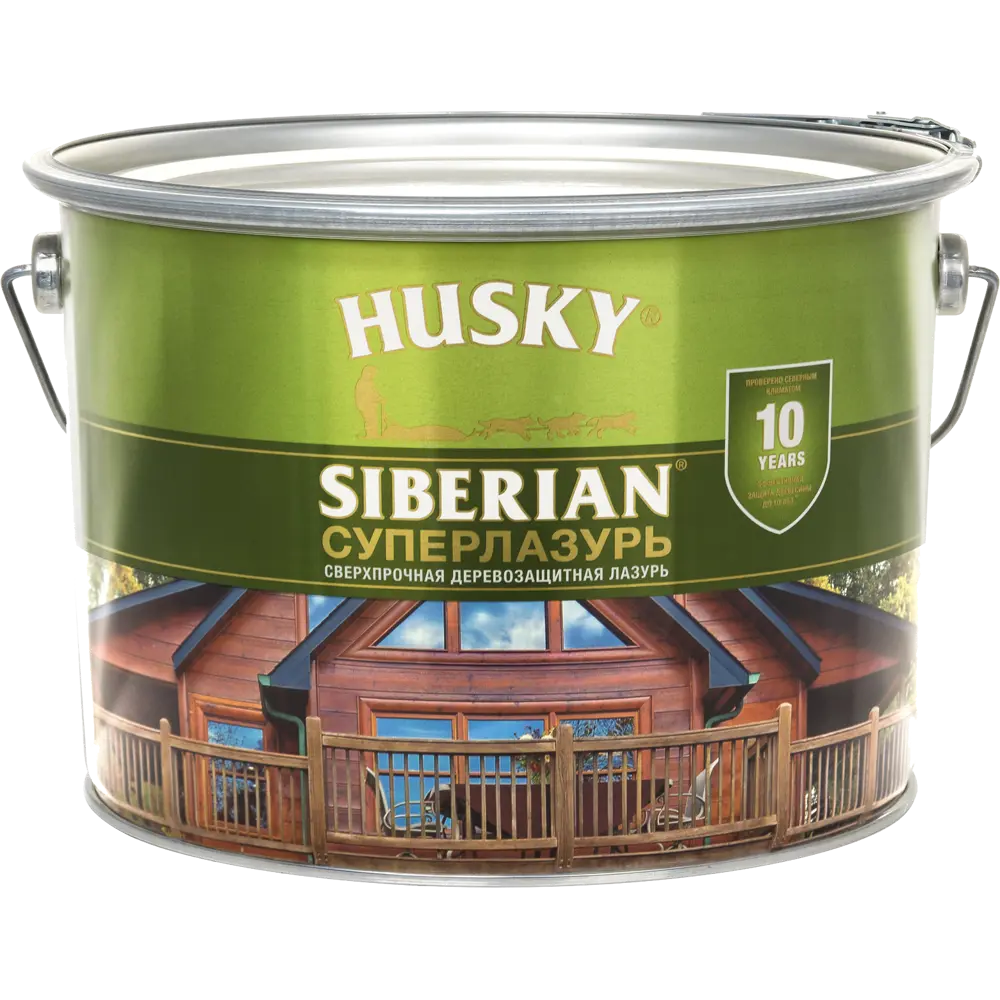 Лазурь для дерева Husky Siberian «Суперлазурь» полуглянцевая палисандр 9 л  ✳️ купить по цене 3110 ₽/шт. в Ростове-на-Дону с доставкой в  интернет-магазине Леруа Мерлен