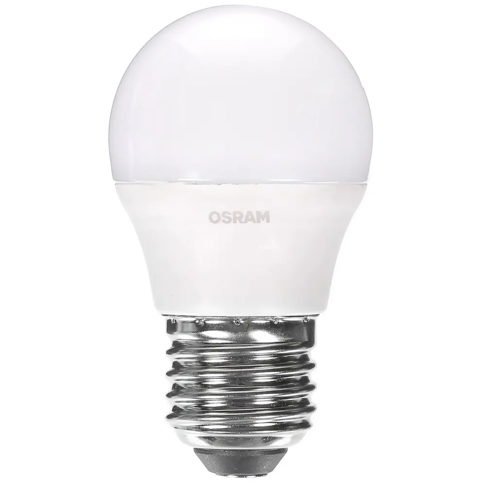 Лампа светодиодная Osram Шар E27 6.5 Вт 550 Лм свет тёплый белый ✳️ купить  по цене 78 ₽/шт. в Москве с доставкой в интернет-магазине Леруа Мерлен