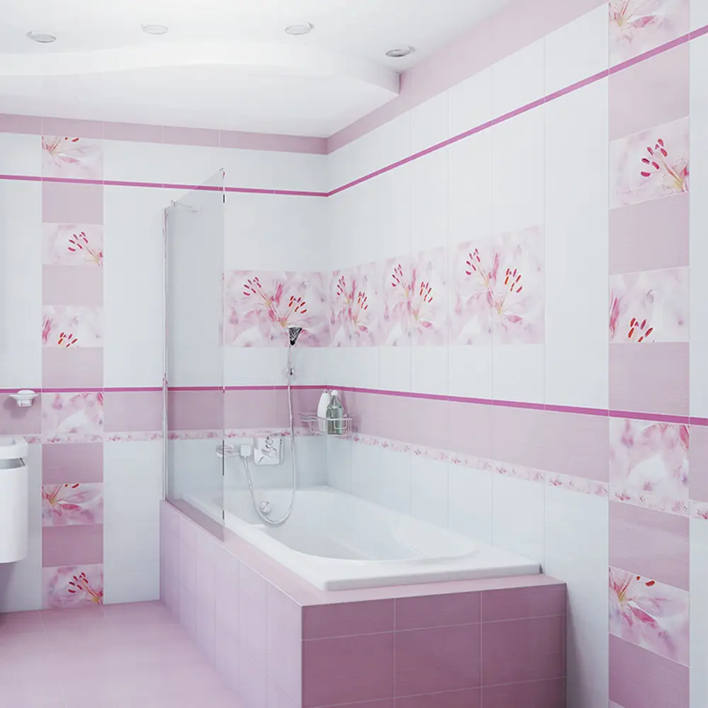 Купить плитку в ванную в новосибирске. Плитка настенная Дельта 20х30 см 1.2 м2 цвет розовый. Плитка настенная «Дельта» 20х30 см 1.2 м2 цвет белый. Плитка настенная Дельта 20х30.