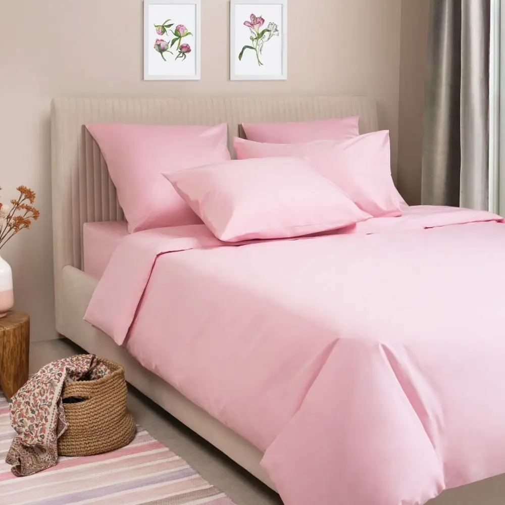 Комплект постельного белья Ecotex Моноспейс 2 сп. светло-розовый по цене  5230 ₽/шт. купить в Иваново в интернет-магазине Леруа Мерлен