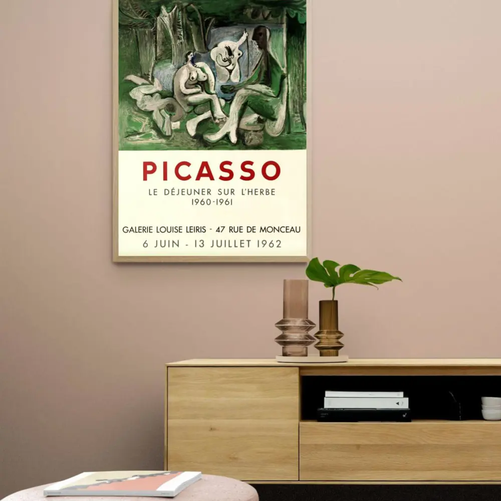 Постер Пабло Пикассо - Завтрак на траве 60x90 см в раме по цене 4990 ₽/шт.  купить в Ижевске в интернет-магазине Леруа Мерлен