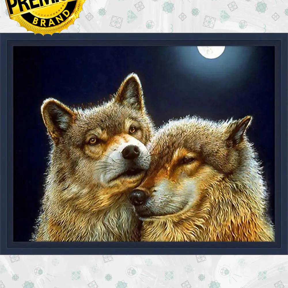 Картина стразами Волк и волчица АЖ-1200 по цене 2247 ₽/шт. купить в  Москве в интернет-магазине Леруа Мерлен