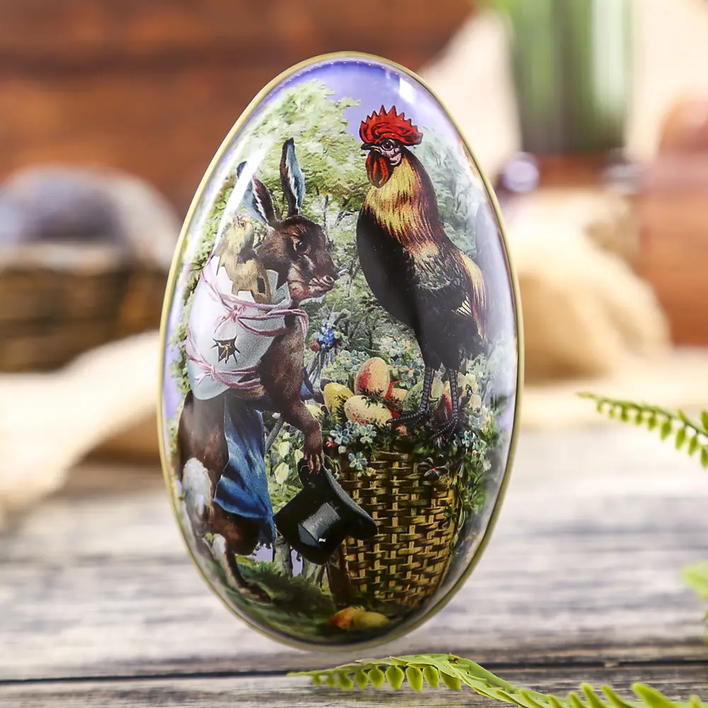 Шкатулка-яйцо с панорамой колокольни Ивана Великого