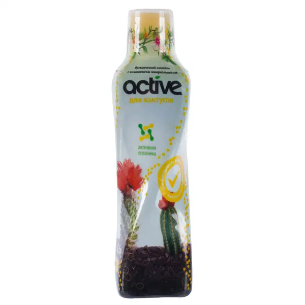 Удобрение Active для кактусов 0.5 л удобрение active для роз хризантем и бегоний 0 5 л