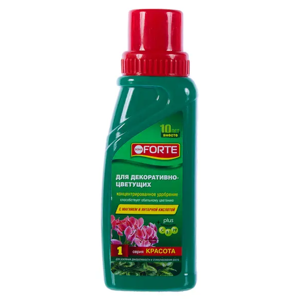 Удобрение «Bona Forte» для декоративно-цветущих растений 0.285 л удобрение красота для декоративно ущих растений пакет минеральный жидкость 10 мл bona forte