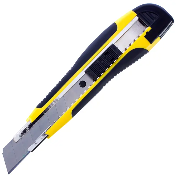 Нож Systec 18 мм двухкомпонентная ручка нож sparta 78981 складной двухкомпонентная рукоятка сменное лезвие 5 лезвий