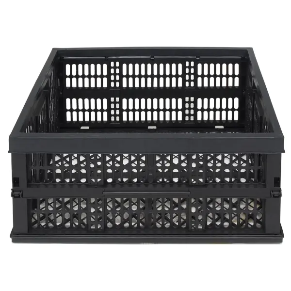 Ящик складной АгроАссорти 49x36x23 см 38 л пластик черный