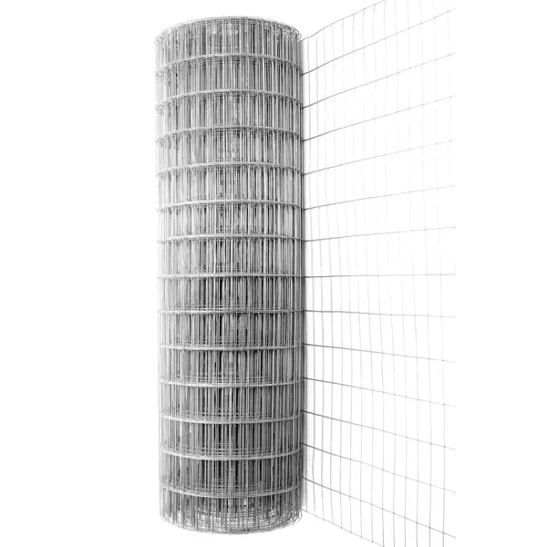 Сетка оцинкованная, размер ячейки 75х100 мм, размер сетки 1.5х15 м рулонная сетка grand line
