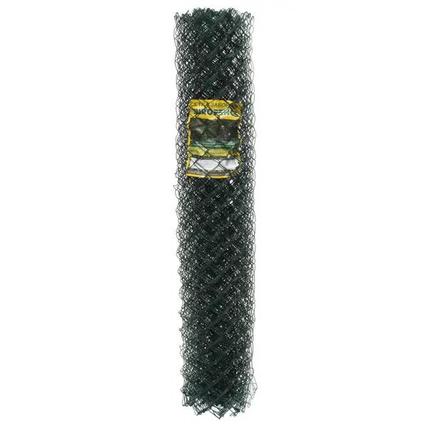 Сетка Рабица, материал ПВХ, размер ячейки 50х50 мм, размер сетки 1.5х10 м сетка от птиц 10 г м2 размер 2х10 м