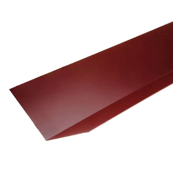 Планка примыкания верхняя 2 м RAL 3005 красный планка торцевая 95x120x2000 мм оцинкованный