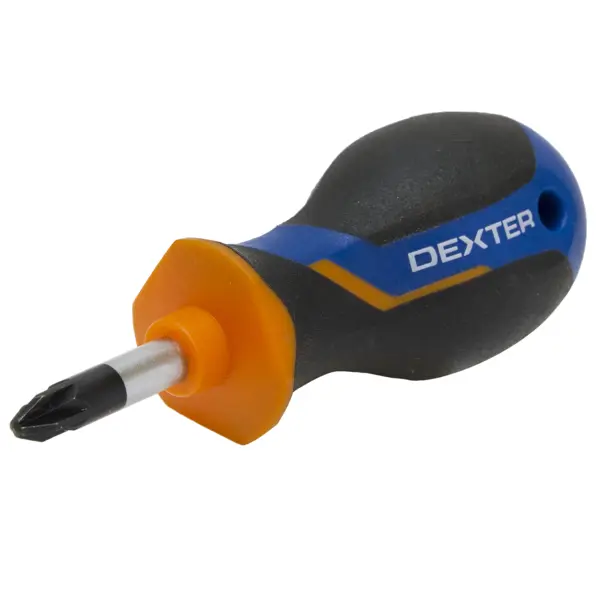 Отвёртка крестовая Dexter PZ2x25 мм сменная ручка малая dexter для отвертки