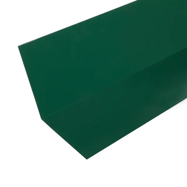 Планка примыкания верхняя 2 м RAL 6005 зелёный снегозадержатель для металлической кровли планка 2 м ral 6005 зеленый