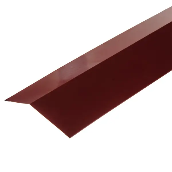 Планка карнизная с полиэстеровым покрытием 2 м цвет красный планка ветровая 2 м ral 3005 красный