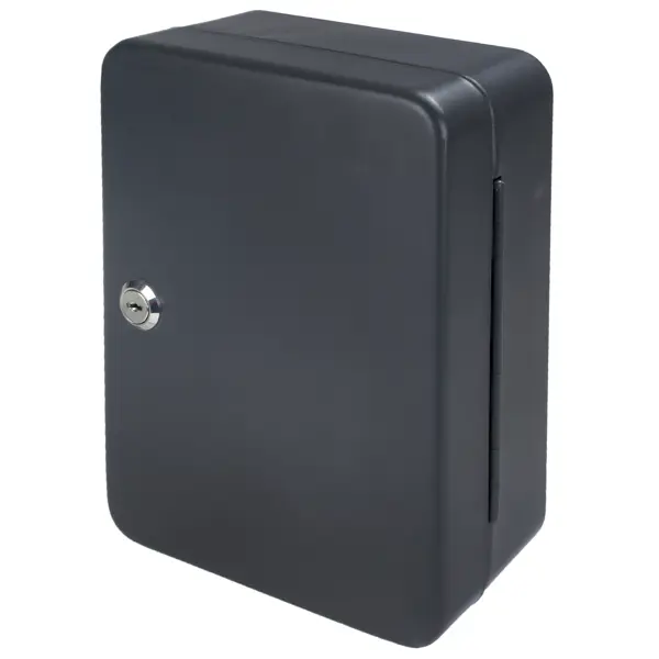 Шкаф для ключей сталь 18×25 см 44 ключа цвет черный ключница с магнитами
