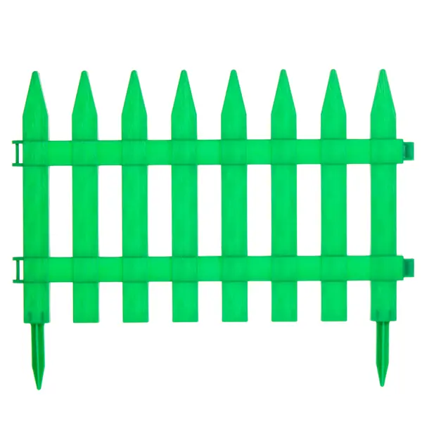 Штакетник «Частокол» 3 м цвет зелёный бусы пластиковые d8мм 10м зелёный