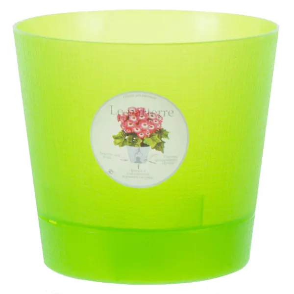 Горшок цветочный для орхидей ø15 h13.5 см v1.4 л пластик светло-зелёный декор для творчества связка воздушных шаров светло зелёный 1 букет 10 шт