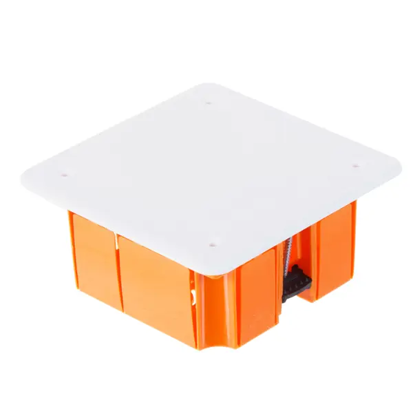 Распределительная коробка скрытая TDM 92х92х45 мм 10 вводов IP20 цвет оранжевый коробка распаячная открытая 100х100х29 мм tdm electric белая ip40 sq1401 0207