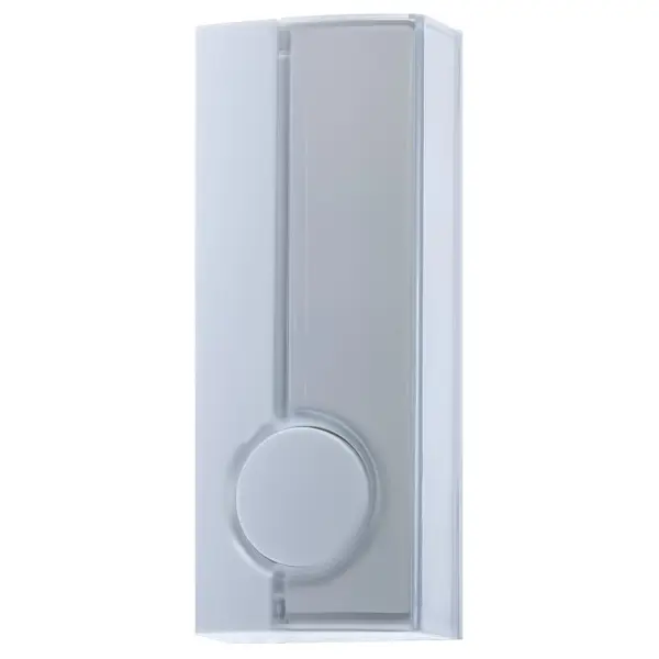 Кнопка для дверного звонка проводная Zamel PDJ-213 цвет белый кнопка звонка кнопка ip 30 для проводных звонков tdm electric народная кп н 02 sq1901 0113