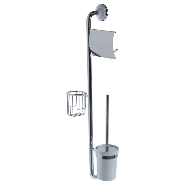 Стойка-ёршик для туалетной бумаги и освежителя воздуха Brissen Aster глянцевый цвет хром ёршик туалетный frap f1810