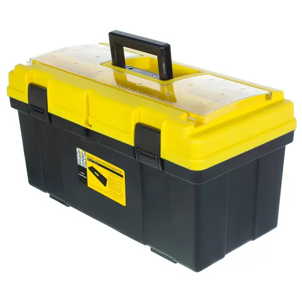 Ящик для инструмента Systec BEX24-3 300x310x590 мм, пластик, цвет чёрно-жёлтый крышка горячая mix пластик разные цвета