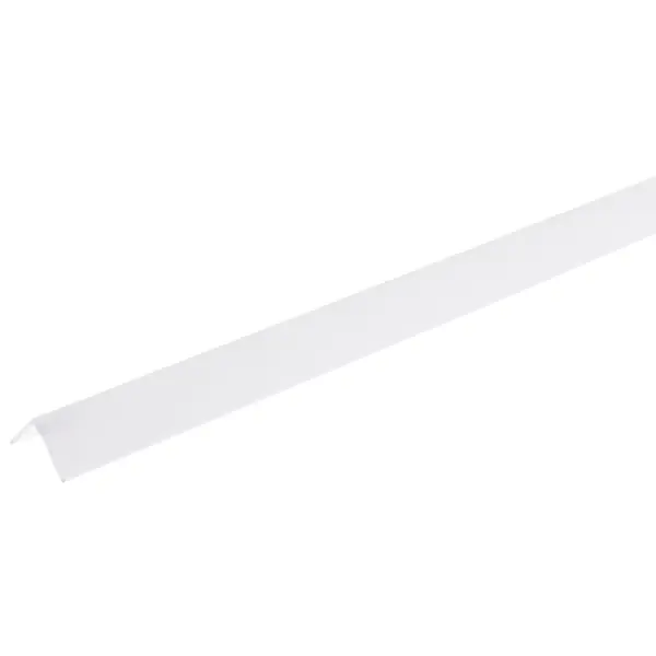 Угол 10x10x2700 мм ПВХ. цвет белый мастерок для внешних углов santool
