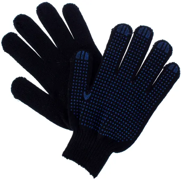 Перчатки хлопчатобумажные с ПВХ Сибретех размер 7/S утепленные 67701 универсальные хлопчатобумажные перчатки zolder