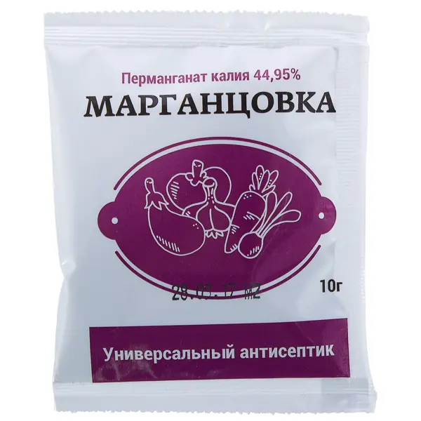 Удобрение Марганцовка 44.9% 0.01 кг марганцовка 99% 5 г