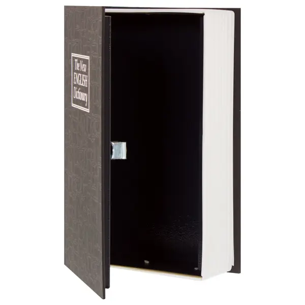 фото Книга-сейф для мелких ценностей 155х245х55 мм 0.8 л цвет черный без бренда