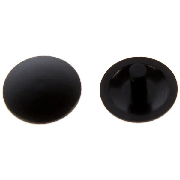 Заглушка на шуруп-стяжку PZ 5 мм полиэтилен цвет чёрный, 40 шт. заглушка держателя спиннинга черная c12758b