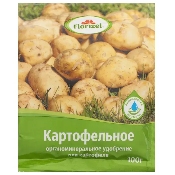 Удобрение Florizel органическое минеральное для картофеля 0.1 кг удобрение florizel для очных растений ому 0 05 кг