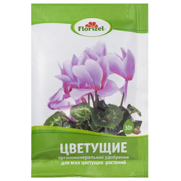 Удобрение Florizel для цветущих растений ОМУ 0.03 кг удобрение палочки 3d для цветущих растений 20 шт