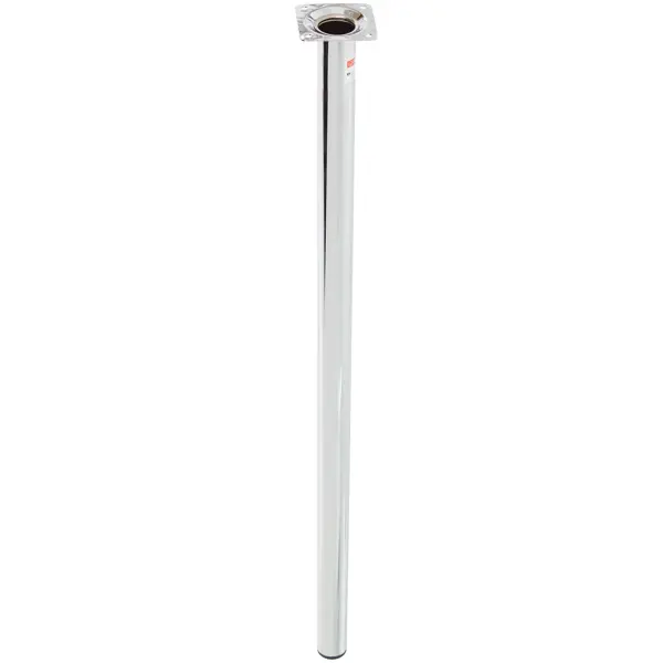 Ножка круглая 700х30 мм цвет хром подпятник для ножек стола регулируемый larvij d50