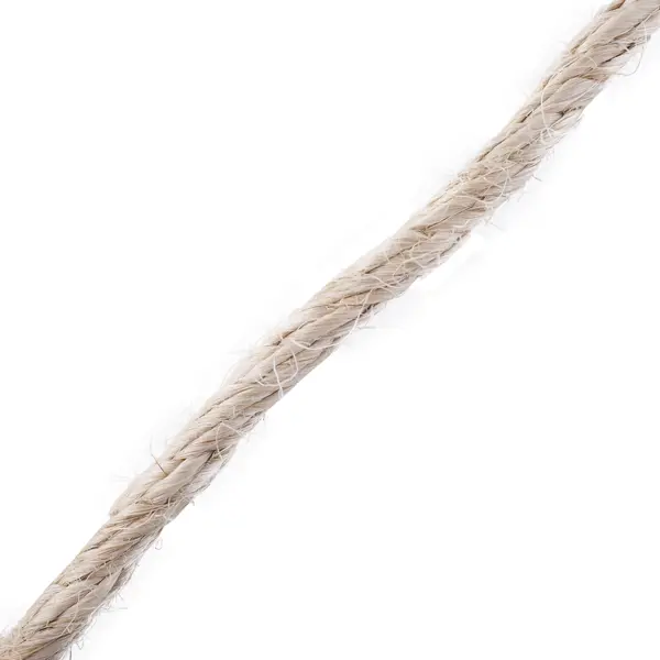 Веревка 6 мм 50 м, цвет золотисто-коричневый веревка джутовая 10 мм бежевый 20 м уп