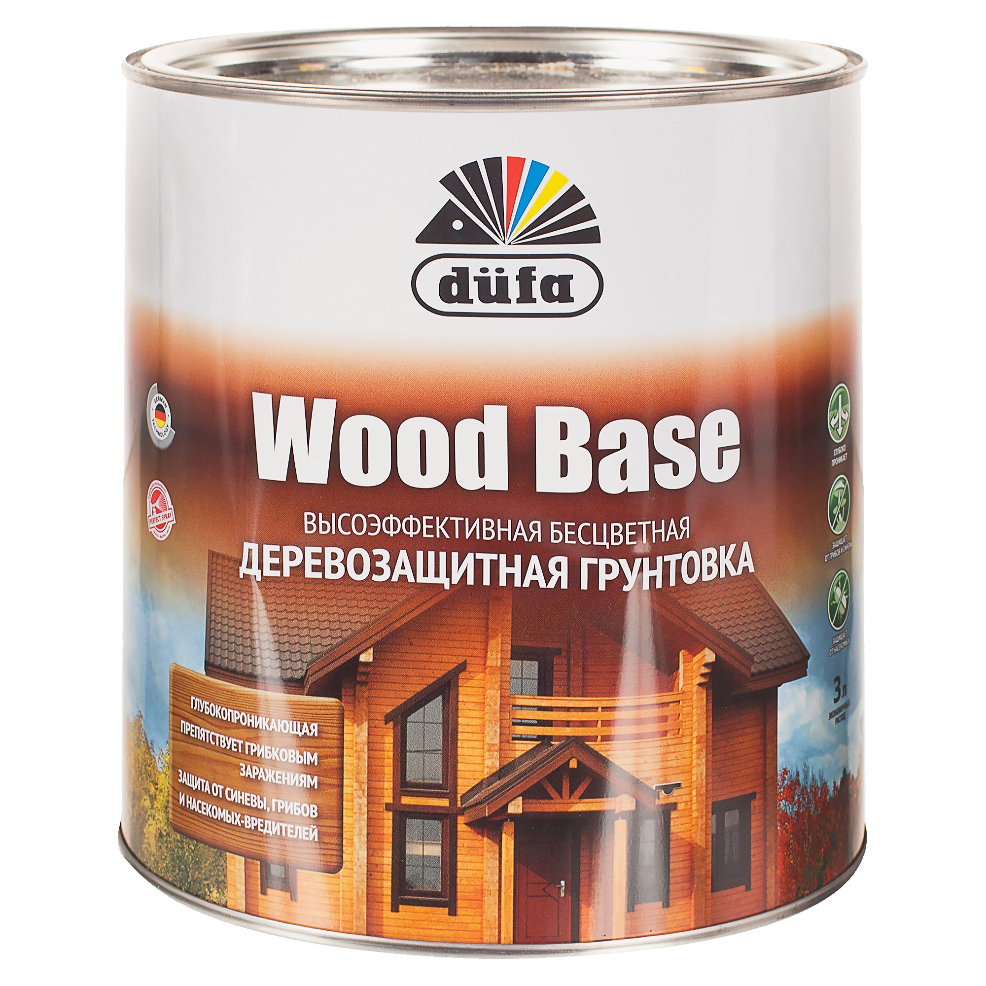 Грунтовка по дереву с биоцидом Wood Base 3 л бесцветная ✳️ купить по цене  1443 ₽/шт. в Туле с доставкой в интернет-магазине Леруа Мерлен