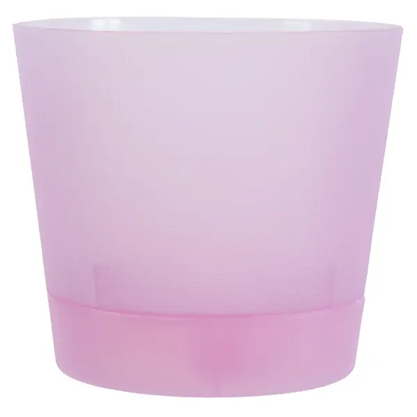 Горшок цветочный для орхидей ø19.5 h17 см v2.8 л пластик розовый баночка с дозатором для жидкостей 75 мл розовый прозрачный