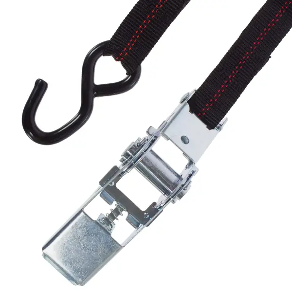 Ремень-карабин 25 мм 5 м, полипропилен, цвет чёрный ремень мужской ширина 4 см пряжка металл чёрный