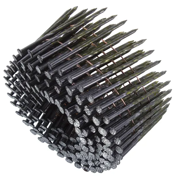 Гвозди строительные винтовые в обойме 2.5х60 мм, 200шт. гвозди тундра krep строительные без покрытия 3 5x90 мм 5 кг