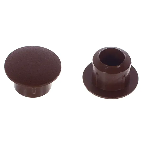 Заглушка на отверстие 8 мм полиэтилен цвет коричневый, 40 шт. заглушка для коробки legrand dlplus 030714