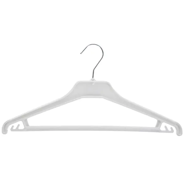 Плечики для легкой одежды 42 см пластик цвет белый вешалка плечики для одежды 40 см силикон 10 шт y3 713