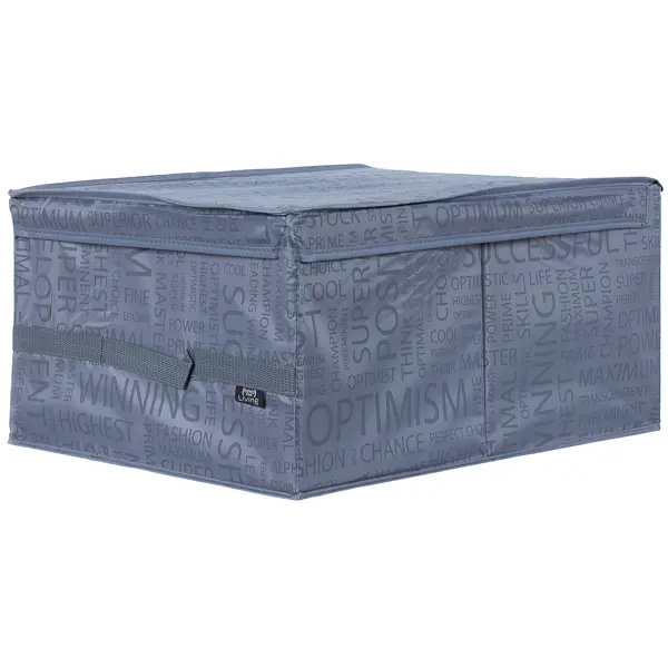 Коробка универсальная 38x24x50 см полиэстер цвет серый коробка multi box 24 5x16x16 5 см 2 секции полипропилен с крышкой прозрачный