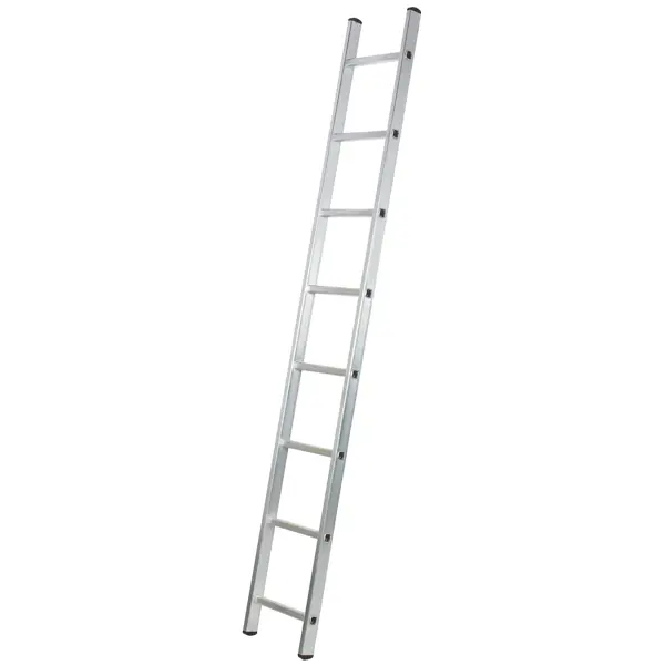 Лестница приставная 1-секционная Standers до 3.4м 8 ступеней лестница раскладная выдвижная 3 секционная standers до 5 91м 8 ступеней
