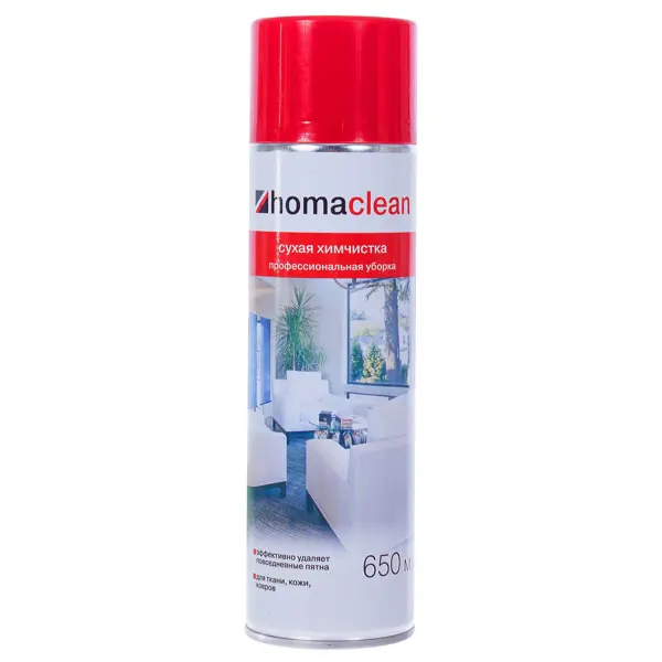 Пена для сухой химчистки Homaclean 0.65 л насадка для сухой уборки жестких полов filtero