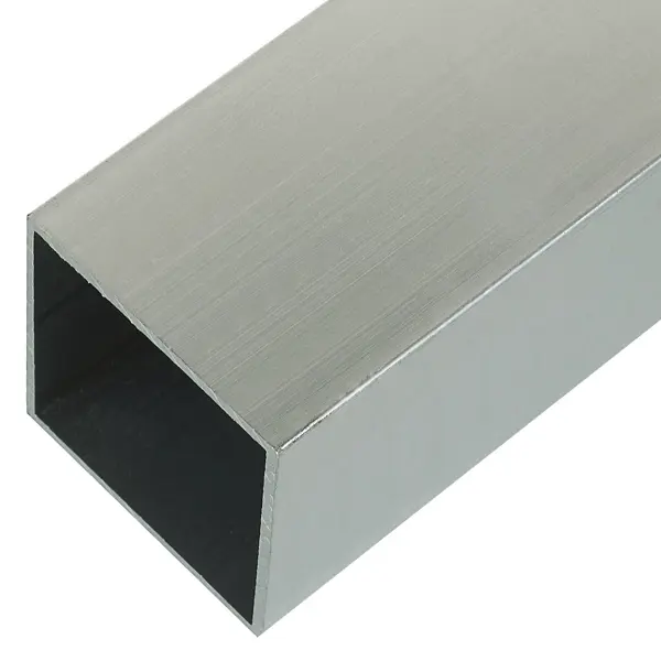фото Профиль алюминиевый квадратный трубчатый 40х40х1.5x1000 мм без бренда