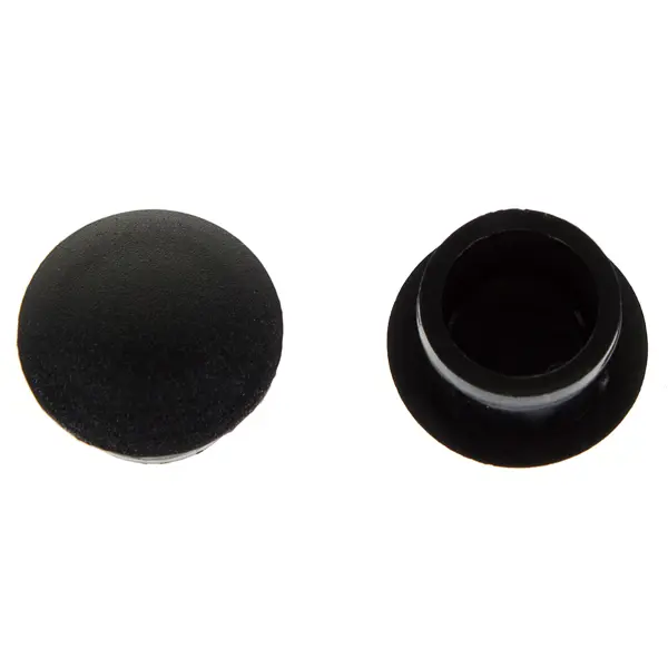 Заглушка для дверных коробок 14 мм полиэтилен цвет чёрный, 20 шт. заглушка для дверных коробок европартнер