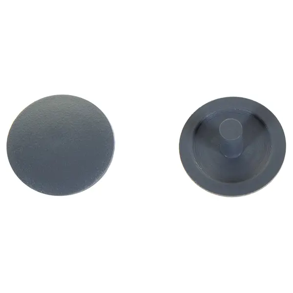 Заглушка на шуруп-стяжку PZ 5 мм полиэтилен цвет серый, 40 шт. заглушка для дверных коробок 14 мм полиэтилен бук 20 шт