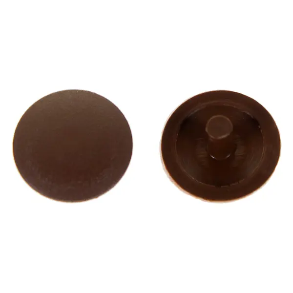 Заглушка на шуруп-стяжку PZ 5 мм полиэтилен цвет коричневый, 40 шт. заглушка ремня безопасности