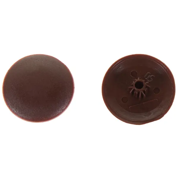 Заглушка на шуруп-стяжку Hex 5 мм полиэтилен цвет коричневый, 40 шт. заглушка для дверных коробок 14 мм полиэтилен коричневый 20 шт